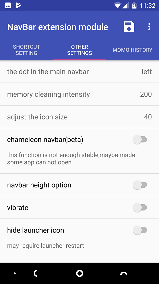 xposed navigation bar settings