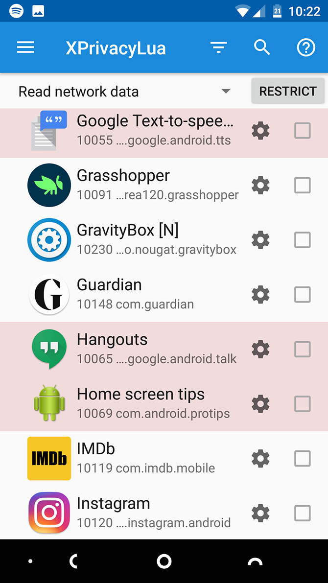 xprivacylua select apps
