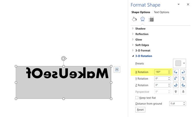 how to print mirror image in word 2003