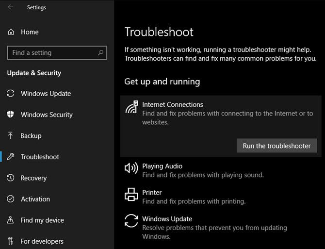 Windows-10-Troubleshooters