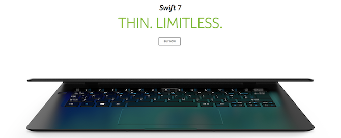 acer swift 7 dedizierte Grafik