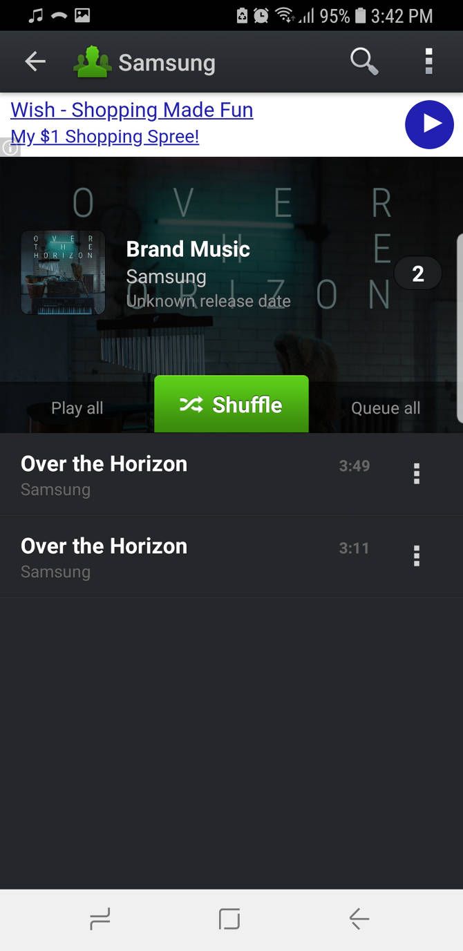 is there an app for android that makes music player like mac