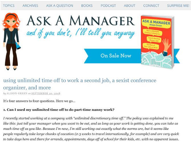 Ask A Manager gives advice on how to deal with annoying coworkers