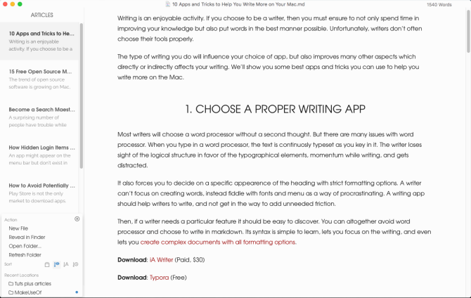 writing software for mac free