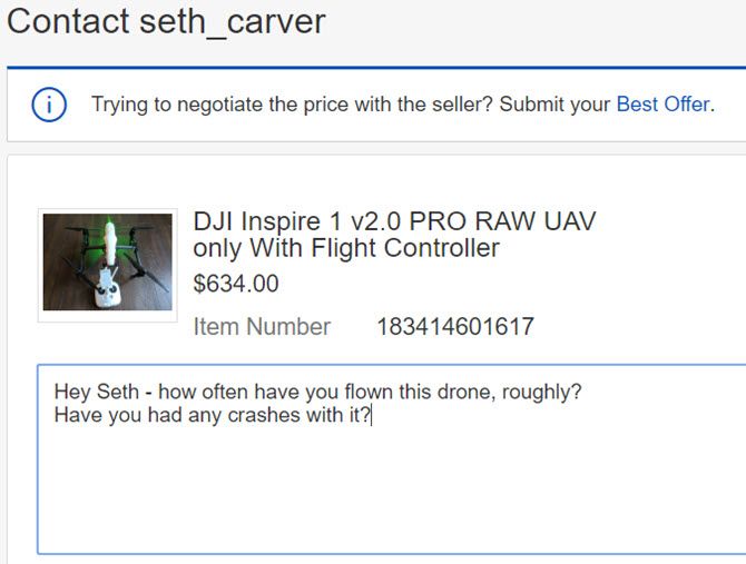 contacting ebay seller