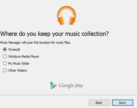 google muic upload music screen