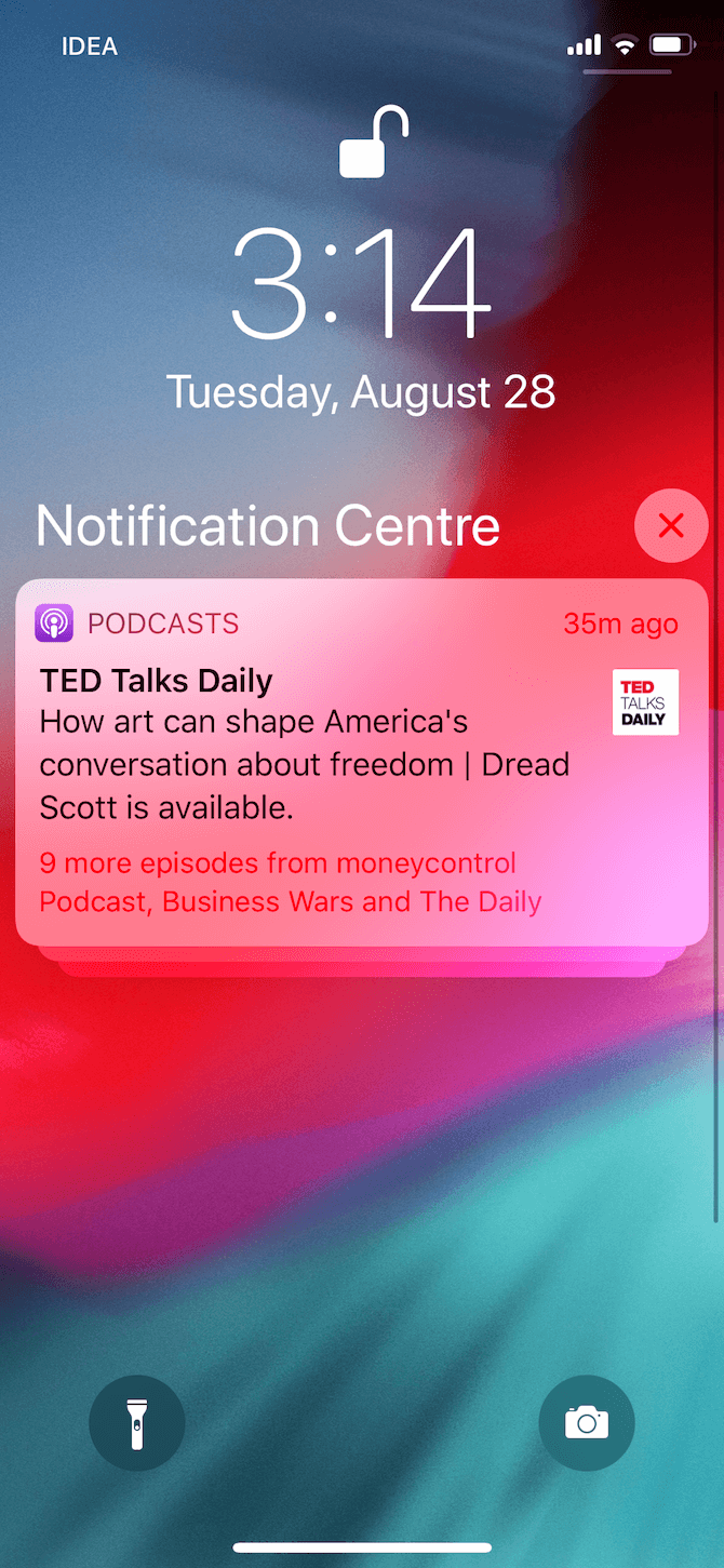 iOS Podcasts Notifications Stack