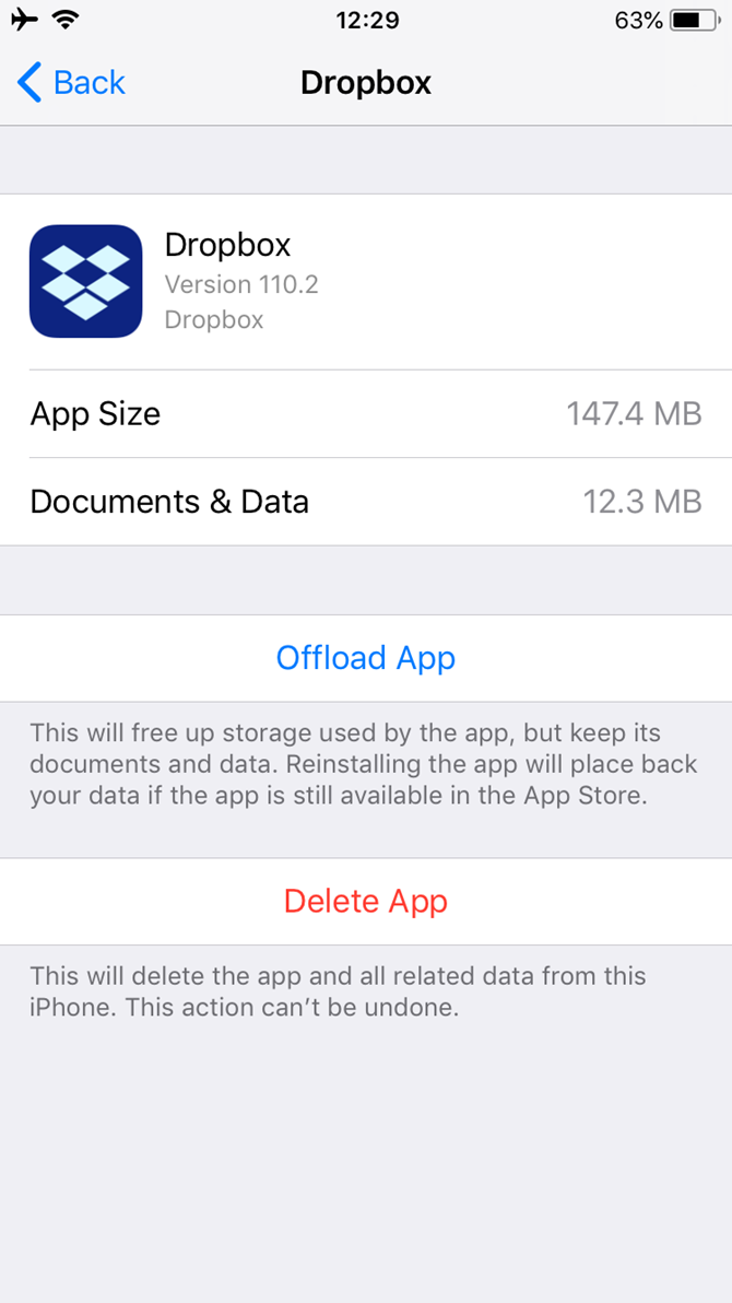 iOS-App-Storage-Usage
