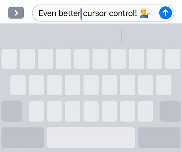 iOS 12 Cursor Control