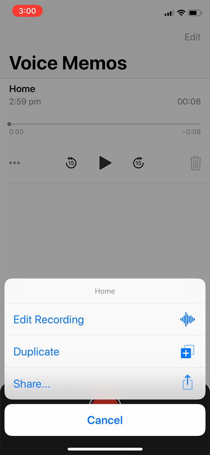 iOS 12 Voice Memos 3