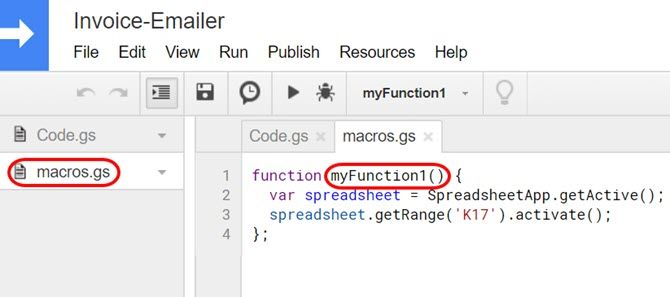 get macro function name