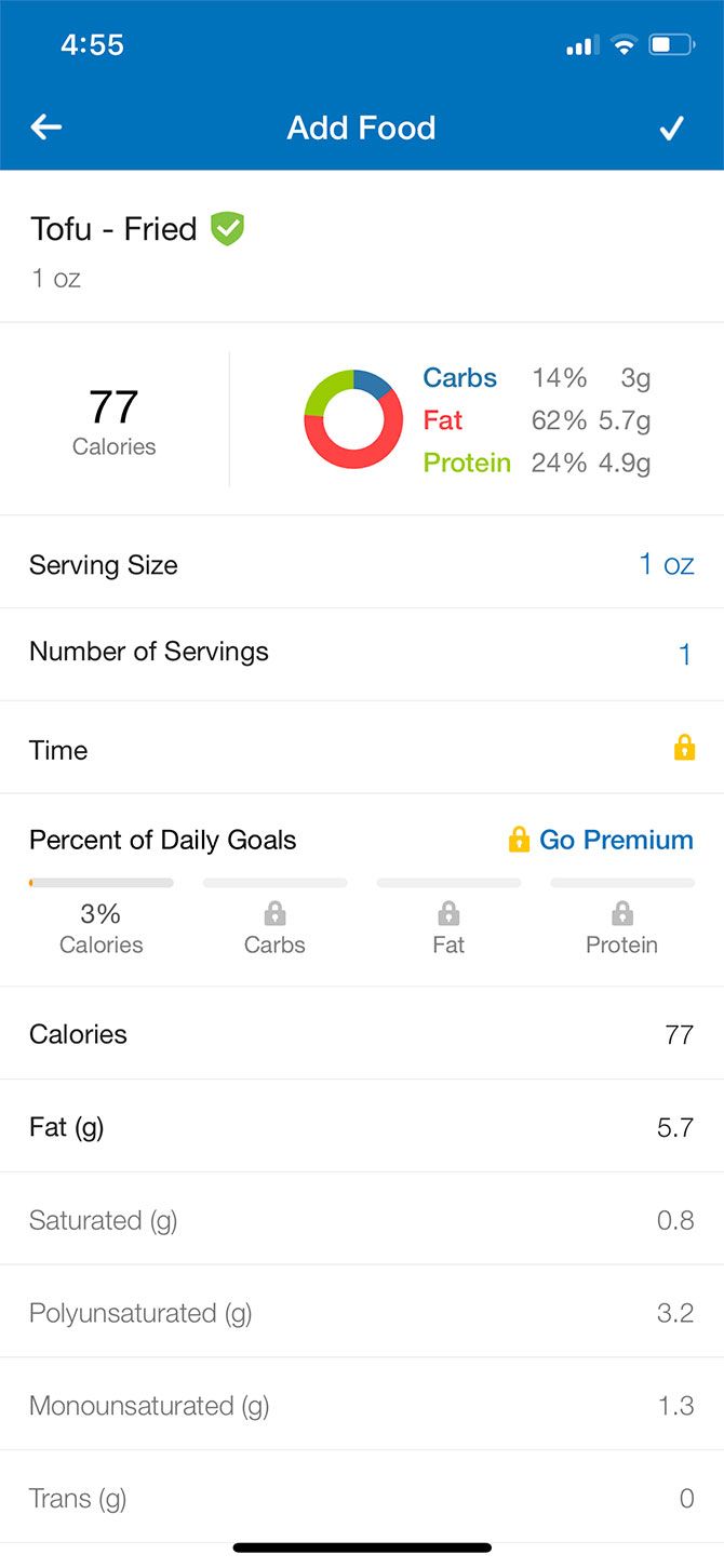 My Fitness Pal for iPhone 2