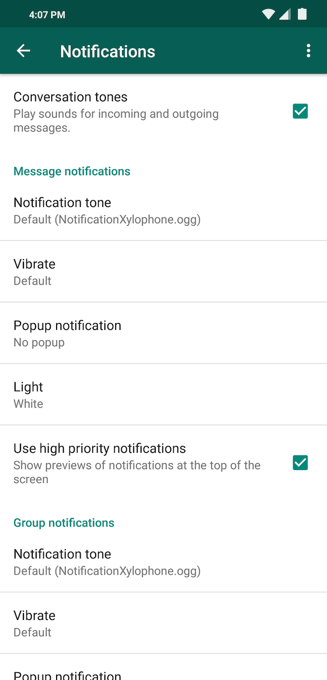 Third-Party App Notification Setting Android