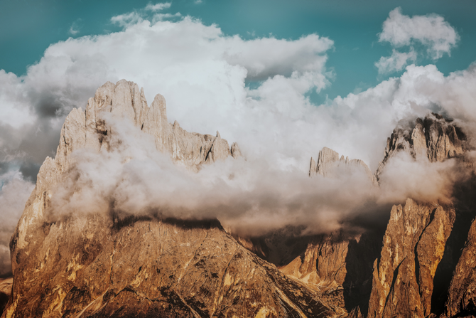 Mountain Range And Clouds Pexels