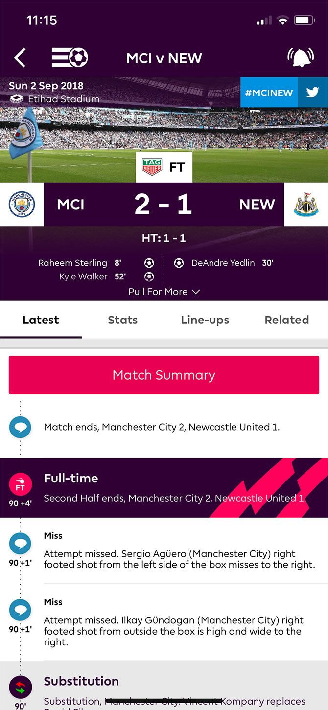 Premier League Official App for iPhone 3