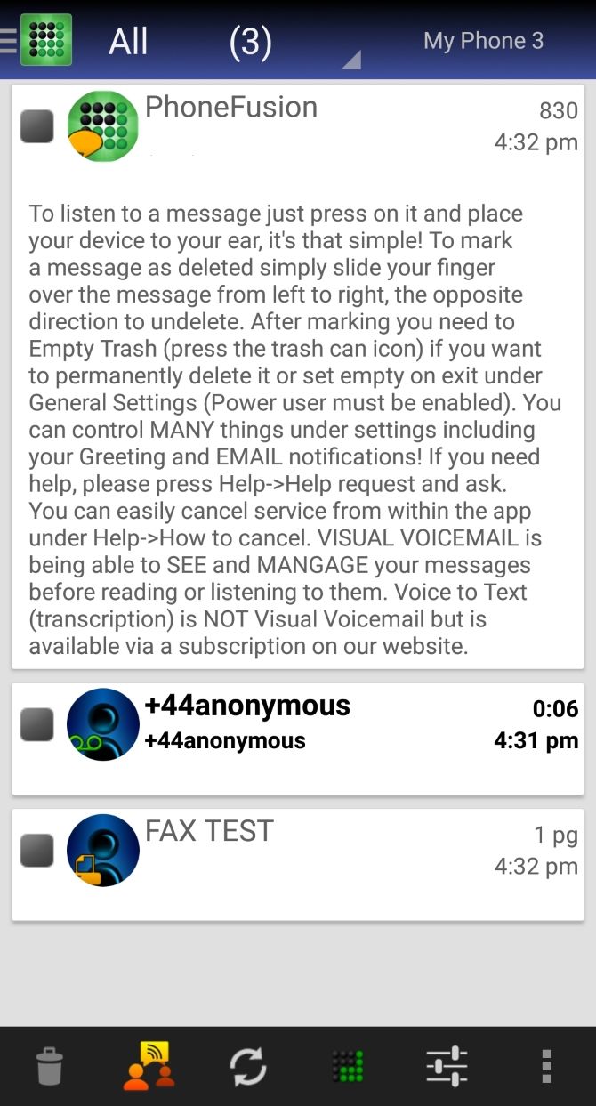 Visual Voicemail Plus Android Overview