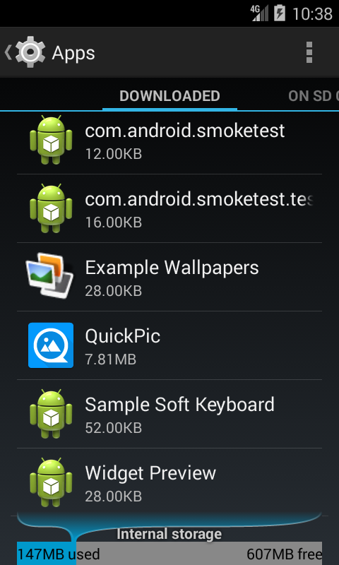 android 4 select app