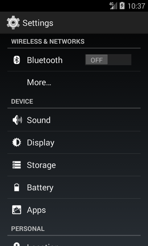 android 4 settings apps