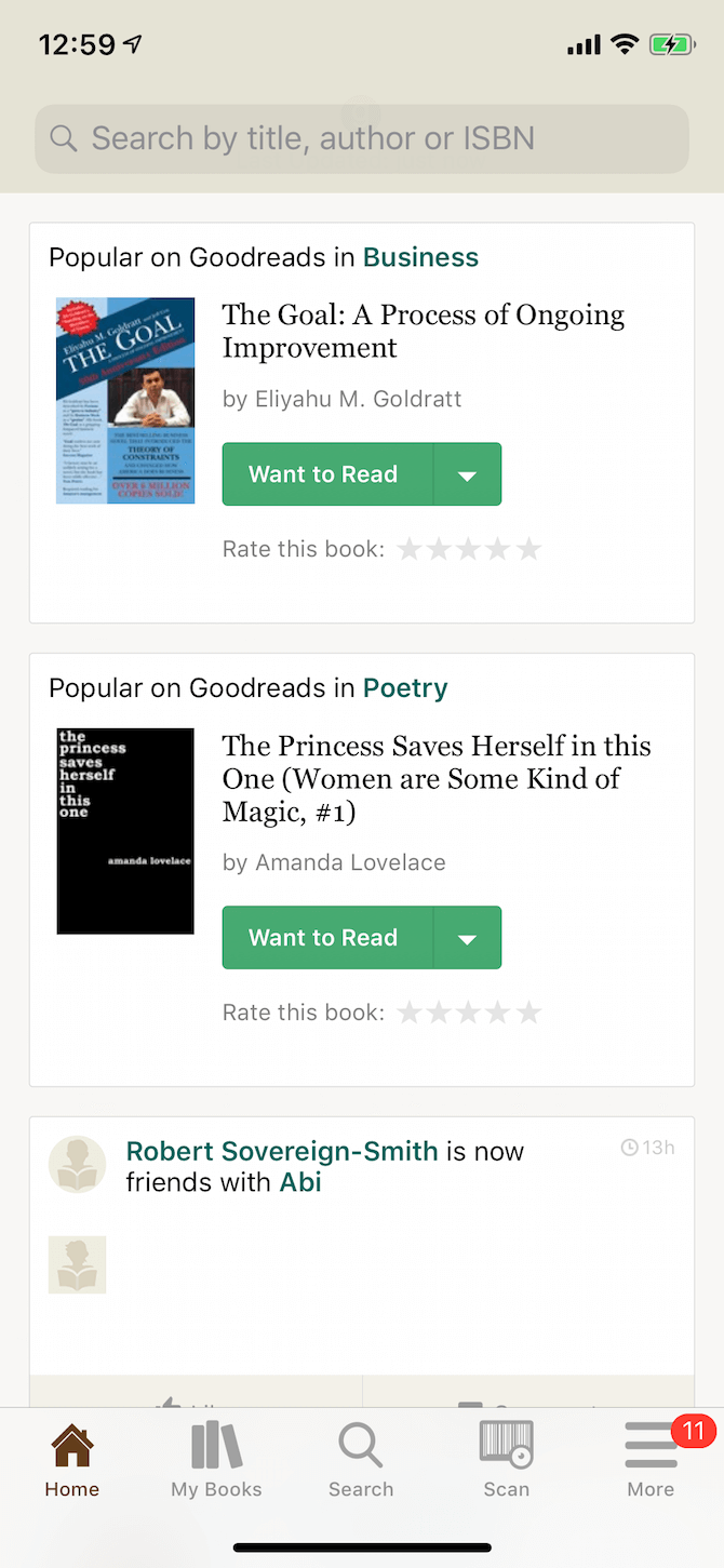 Goodreads for iPhone 1