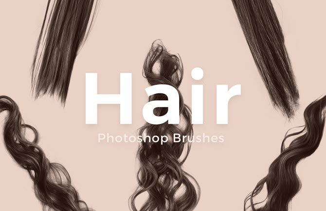 Free Adobe Photoshop Hair Brush Set