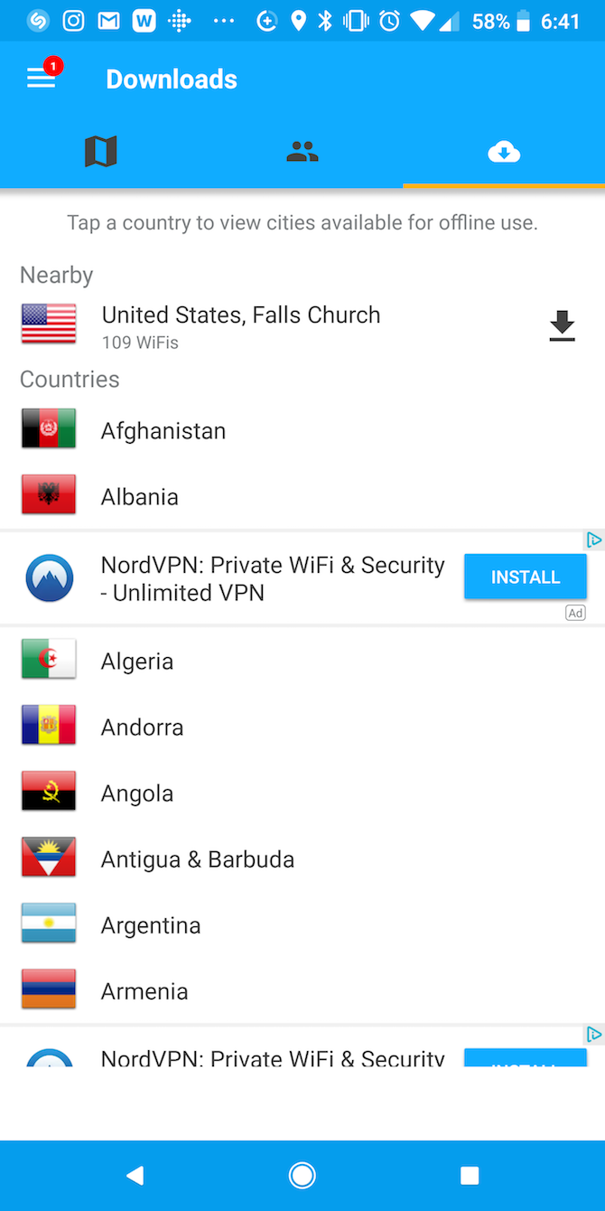 WiFi-Map-App-Offline