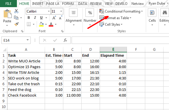 conditional formatting in excel