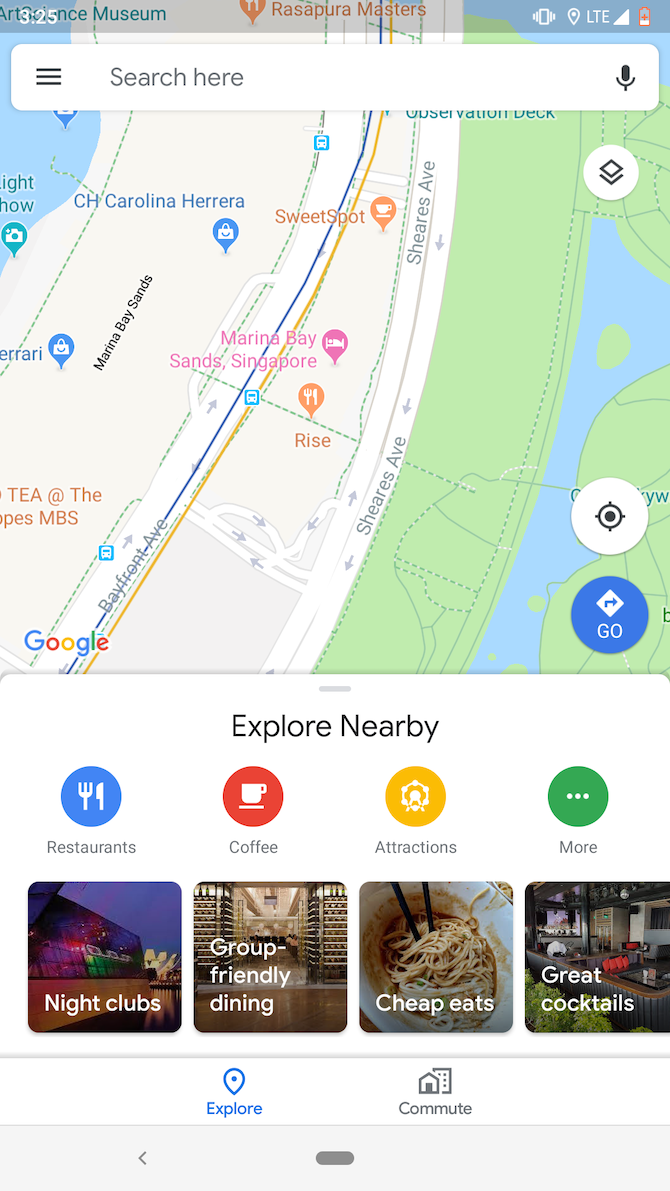 Google Maps Explore