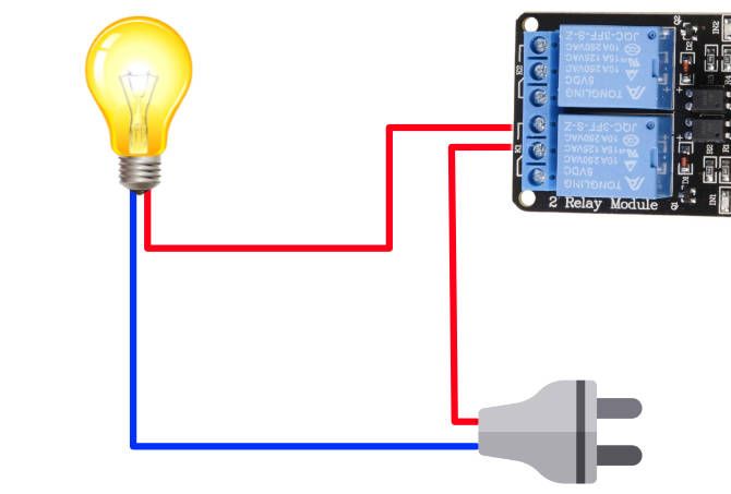 Inserting the relay into the lighting circuit