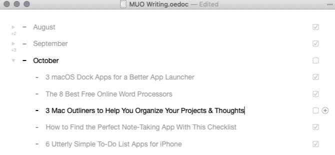 free mac app for outlining