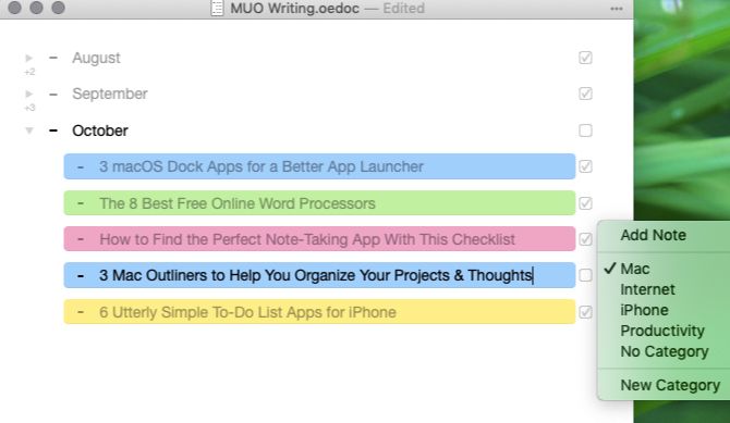 outline program for mac