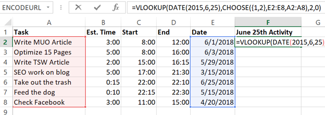 vlookup function