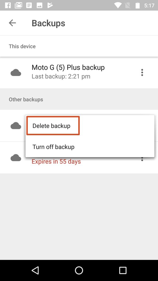 whatsapp drive backup delete