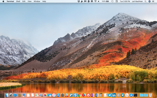 Icons hidden on the Mac desktop