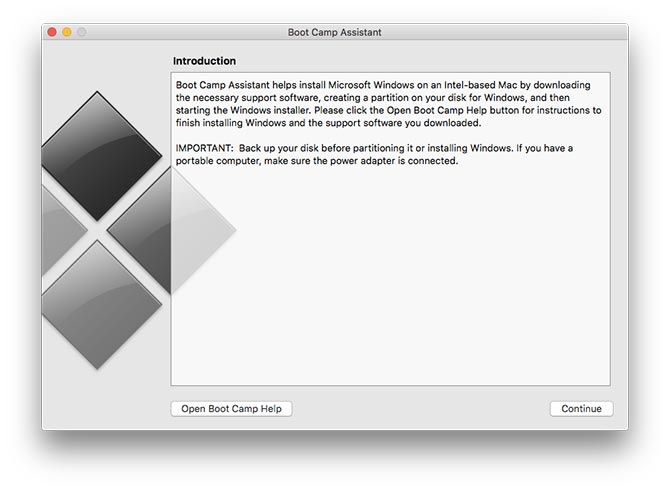 install windows mac bootcamp partition