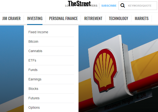 TheStreet Financial Website