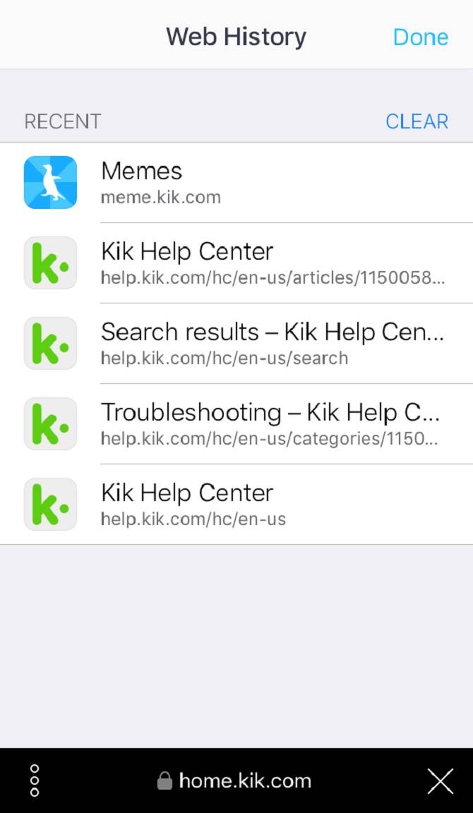 Kiks Internet-Browser's internet browser