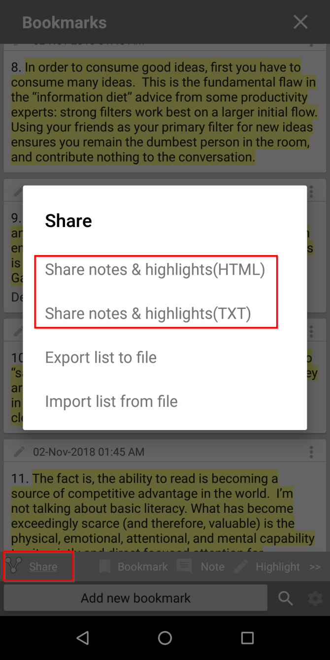 export annotations with moon reader
