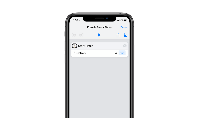9 میانبر مفید آیفون برای خودکارسازی کارهای روزمره 3 iOS 12 shortcuts french press timer.png?q=50&fit=crop&w=750&dpr=1 -