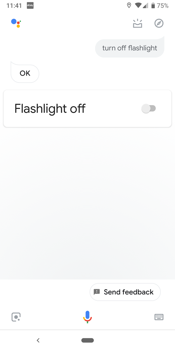 Google Assistant Turn Off Flashlight