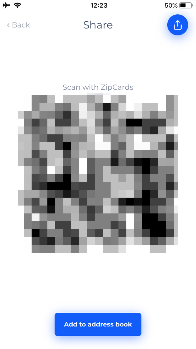 ZipCards Generate QR