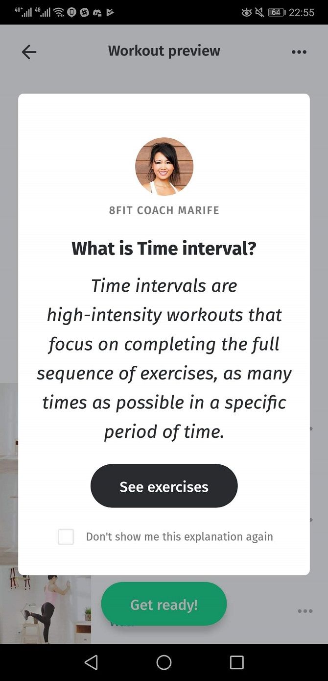 8fit exercise app explanation