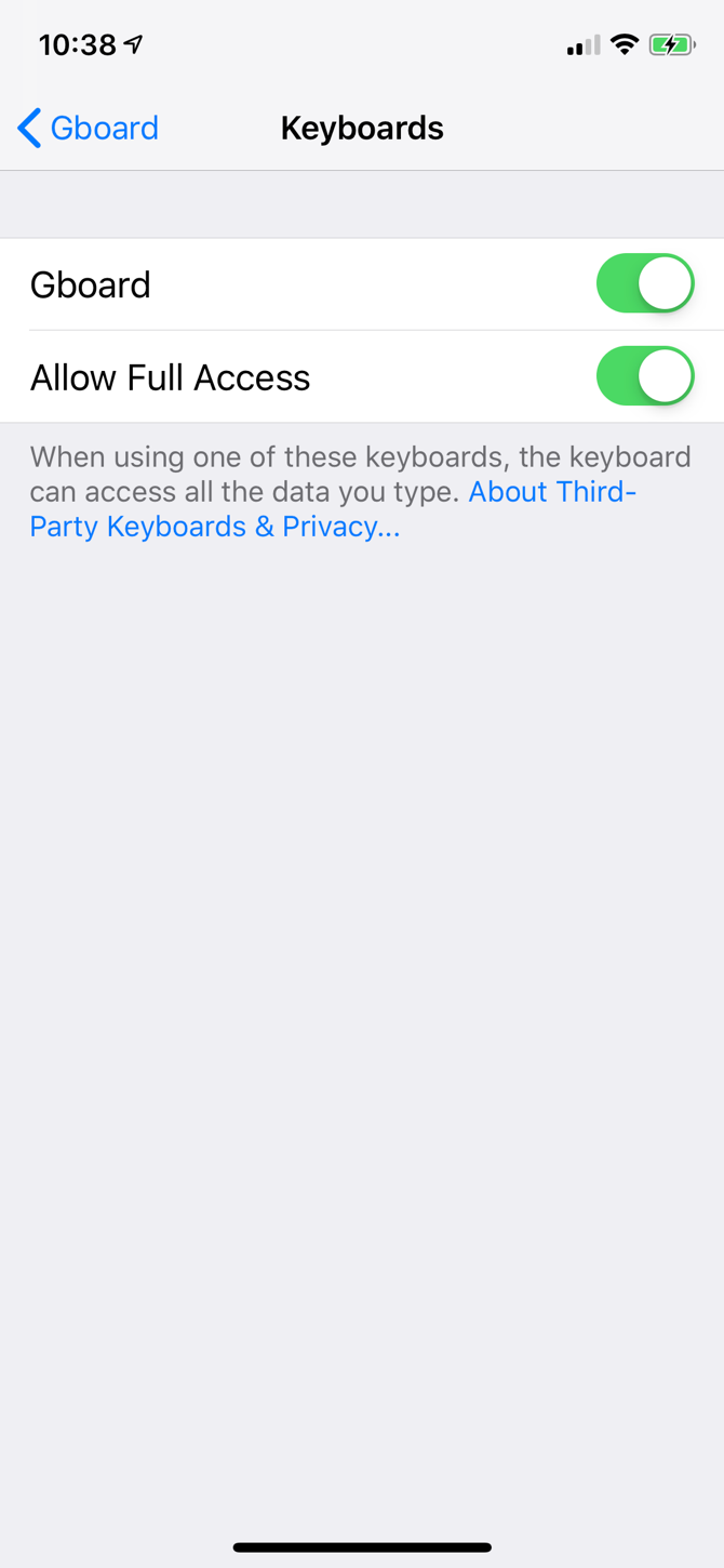 Install and Enable Keyboard on iPhone 2