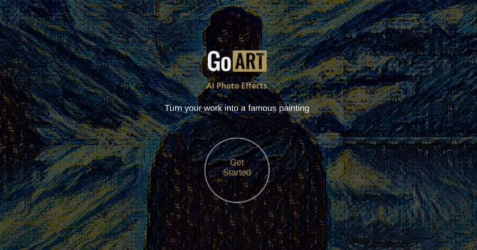 GoArt is fast at turning photos into famous paintings