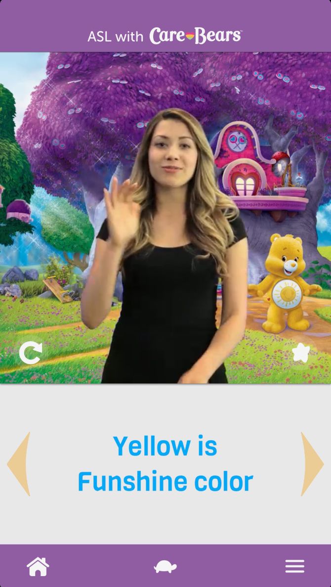 ASL With Care Bears Color