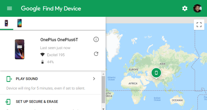 google find my mobile website