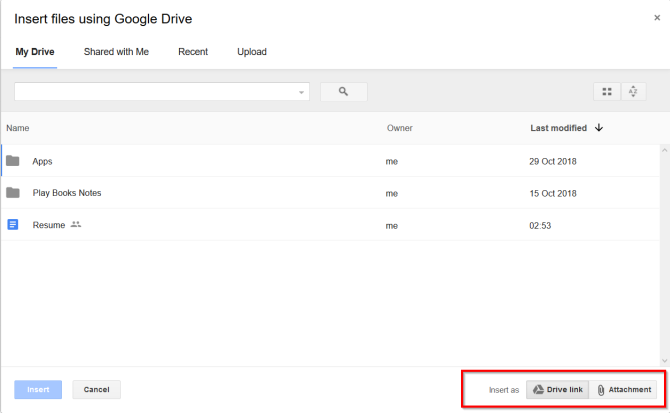 masukkan file menggunakan google drive