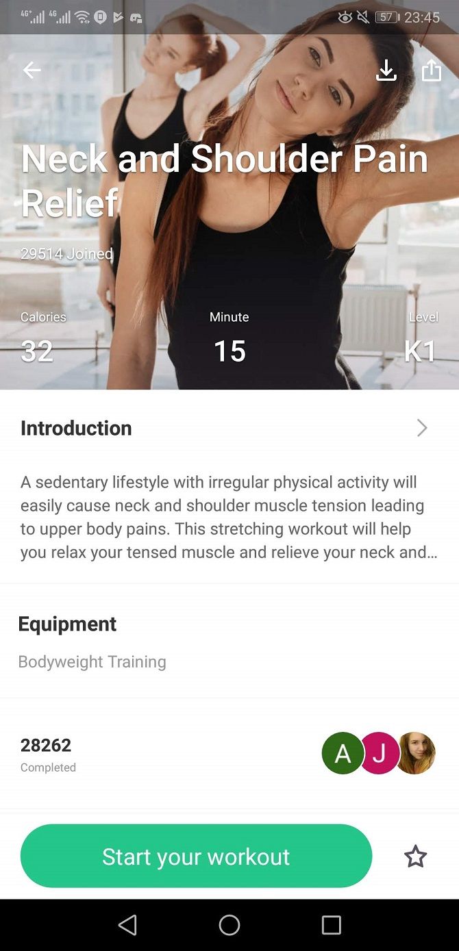 keep exercise app collection