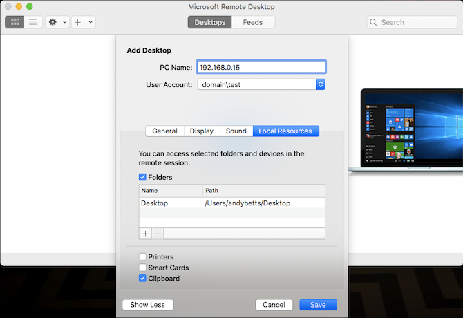 how to remote access mac from pc