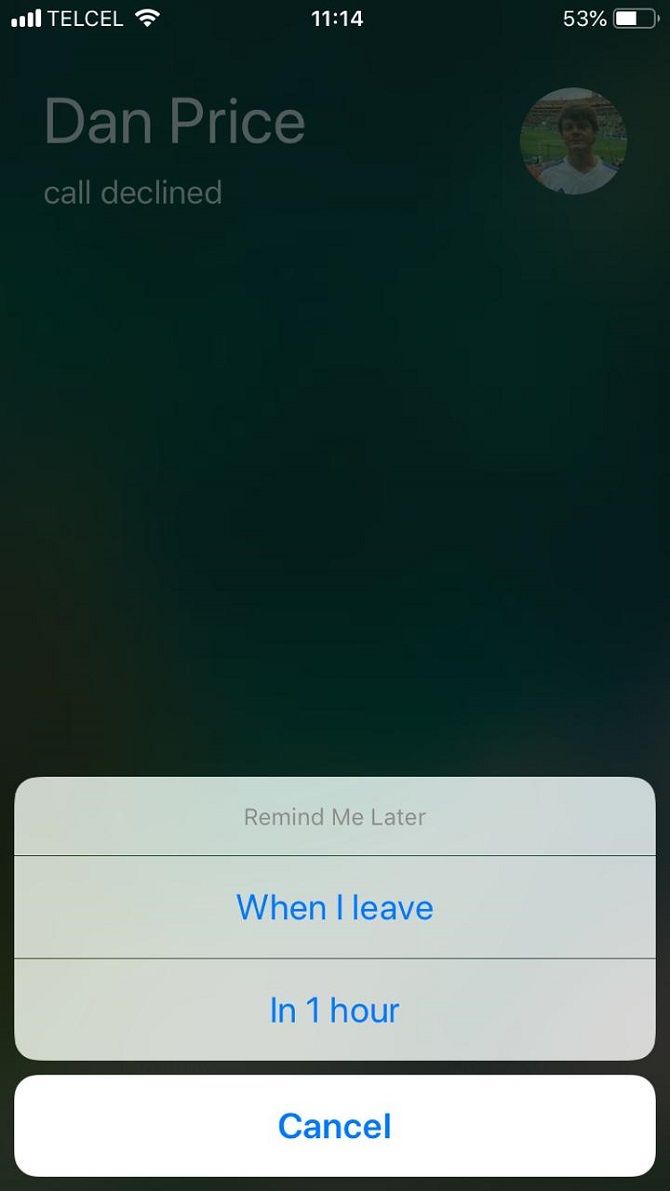reminder for iphone call