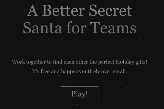 Conspiracy Santa is a better secret santa for teams